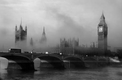 Anglia, misterioasă, ceață Albion