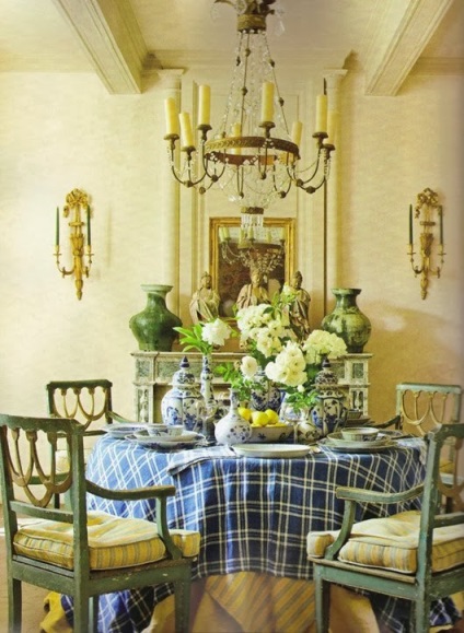 Atribute ale interiorului în stilul Provence, unul al doamnei - o revistă pentru femei