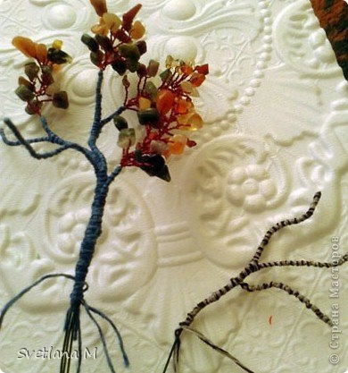 Bonsai - suflarea toamnei - din pietre naturale de mk pe crengi de țesut asamblarea și modelarea coroanei