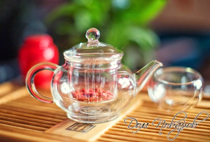 Tea goji bogyók receptekkel és az ital tulajdonságaival