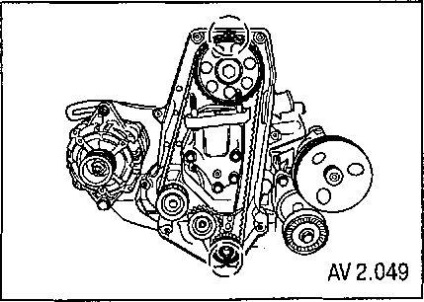 Chevrolet aveo, a sebességváltó hajtószíjának eltávolítása és felszerelése, Chevrolet aveo