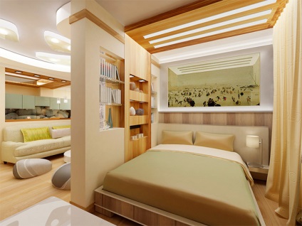 Designul unui living-dormitor de 15, 16 și 17 mp (20 fotografii)