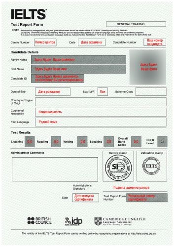 Examen Ielts din certificatul de la Novorossiysk