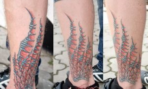 Schițe și valori ale tatuajelor masculine pe picioare (10 fotografii)