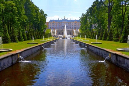 Fântâni din lista Peterhof, descriere, deschidere, fotografie