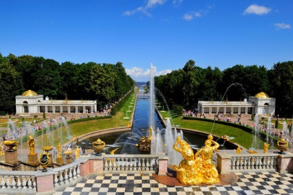 Fântâni din lista Peterhof, descriere, deschidere, fotografie