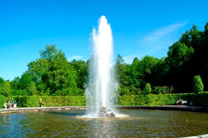 Fântâni din lista Peterhof, descriere, deschidere, fotografie