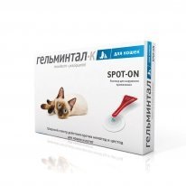 Gelmintal (EcoProm) E101 спот-он капки обезпаразитяване за котки под 4кг