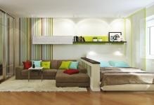 Camera de zi în cameră clasică modernă, loft și Provence, minimalism interior,