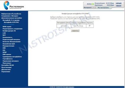 Ipoe a sagemcom 2804 v7 (dinamikus ip), hardver konfiguráció