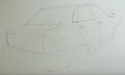 Cum de a desena un sedan de mașini fret