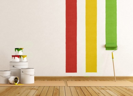 Hogyan kell festeni a falakat a saját kezével, hogyan kell díszíteni a falat az óvodában, a nappaliban és a hálószobában