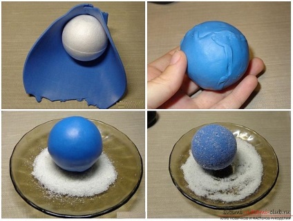 Hogyan készítsünk egy játékot egy polimer agyagról - egy labdát, egy részletes leírást és egy lépésről-lépésre