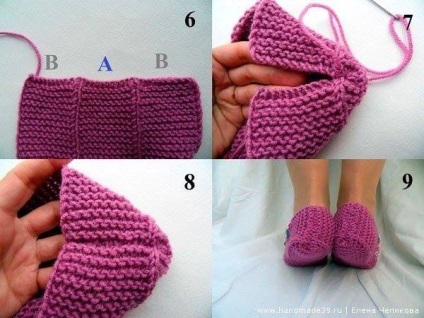 Cum de a tricota papuci confortabile casa cu ace de tricotat