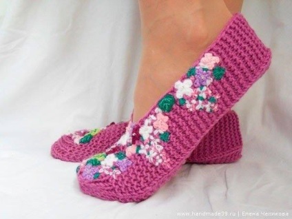 Cum de a tricota papuci confortabile casa cu ace de tricotat