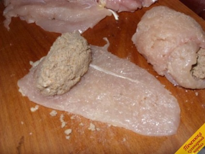 Carne de pui cu un ficat (rețetă pas cu pas cu o fotografie)
