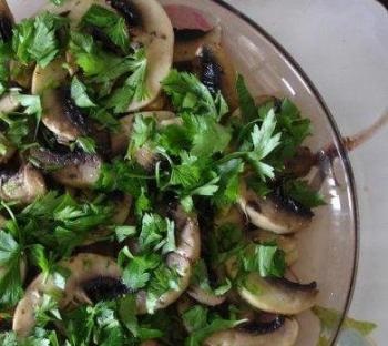 Ciuperci marinate, rețete de cireadă cu fotografie