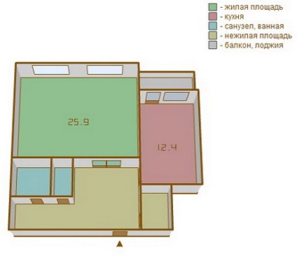 Stretch tavan în apartament cu o cameră, cu două camere, cu trei camere