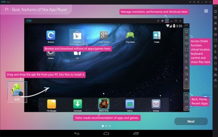 Nox app lejátszó - az egyik legjobb emulátor android