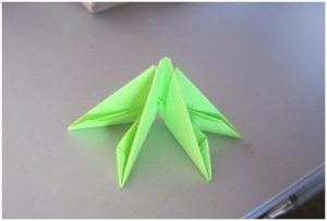 Scheme Origami pentru plierea floarei de lotus în diferite moduri