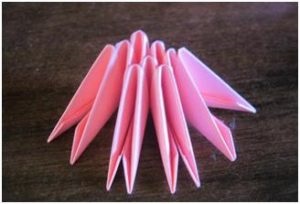Scheme Origami pentru plierea floarei de lotus în diferite moduri