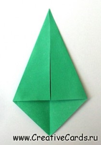 Origami lalea pentru carduri