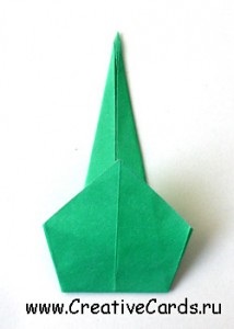 Origami lalea pentru carduri