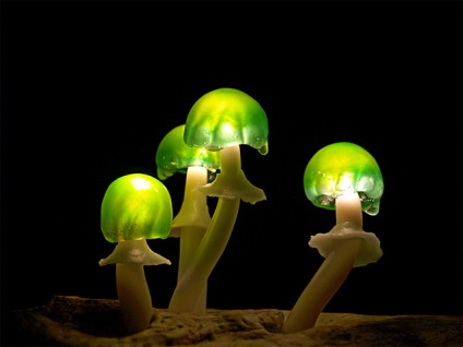 Lumina de noapte originală sub formă de ciuperci extraterestre