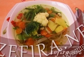 Supă de legume pe supă din limba - rețete culinare ale unei soții iubitoare