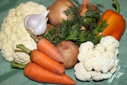 Supă de legume cu conopidă Photo-recipe
