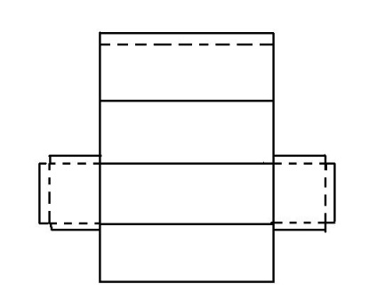 Parallelepiped de carton cu mâinile tale