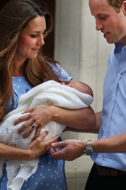 Primele fotografii ale copilului regal, prințul William și Kate Middleton, umkra