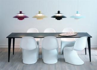 Pendant lampă pentru bucătărie deasupra tabelului vedere, design, instalare