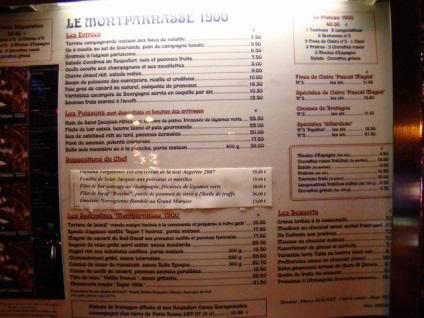 Restaurante din Paris