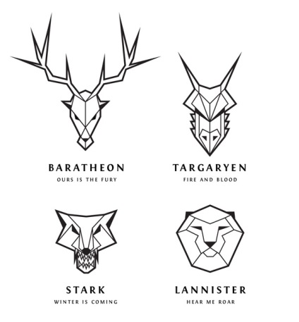 Desenarea emblemelor din jocul de tronuri - în ilustratorul Adobe