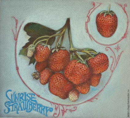 Desenăm un pastel de căpșuni de epocă - târg de maeștri - manual, manual