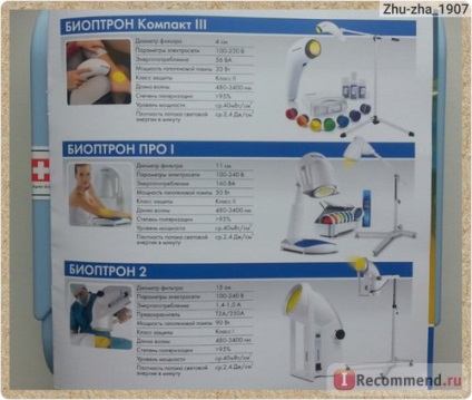 Dispozitiv manual pentru terapia cu lumină zepter bioptron compact iii