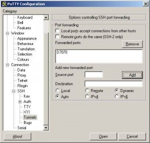 Ssh tunel conexiune securizată la Internet prin socksv5 proxy, henry motu