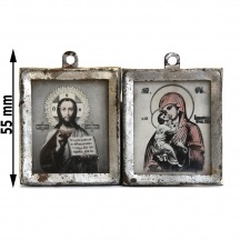 Ősi régi hívő ikon a bűnök elengedése szent mártírjai a kirik és az utcán