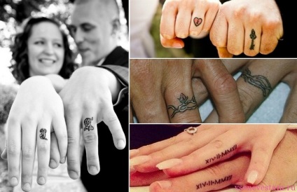 Tatuaj ca o alternativă la inelul de nunta de tatuaje foto, ❤️❥ toate pentru nunta