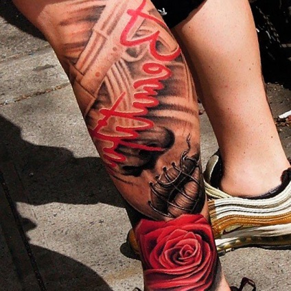 Tetoválás a lábakon - №1 tetováló vázlatokban, rajzolunk megrendelésre, 10gb képgaléria, tetoválás ötletei