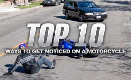 Top 10 moduri de a fi notabile pe o motocicletă, pușcă pentru o motocicletă