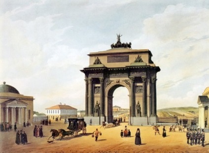 Arcul triumfal de la Moscova pe Kutuzovsky Prospekt - porțile triumfale - istoria construcției