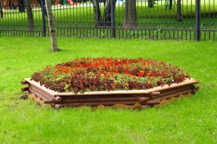 Kültéri kert fából készült virágok Moszkvában árak és fényképek