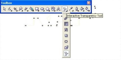 Corel desenează lecții text lucios în Corela - corel draw - produse software