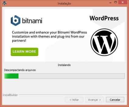 Instalați wordpress pe calculatorul dvs. folosind bitnami, tecnofala