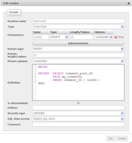 Introducere în mysql 5 funcții stocate