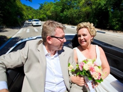 Închiriere, de închiriere convertibil pentru nunta în Sevastopol, Yalta, Crimeea, Sevastopol masina de nunta