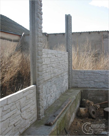 Beton gard cu mâinile proprii - construirea unui gard (fotografie)
