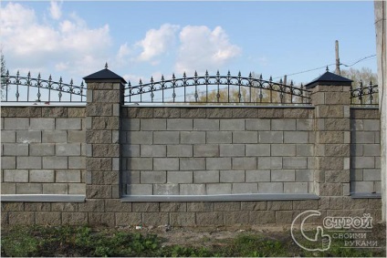 Beton gard cu mâinile proprii - construirea unui gard (fotografie)